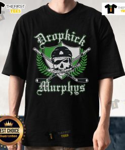 Premium St Patrick's Day Rockin' Retro Skull T-Shirt featuring a vibrant skull graphic and festive green colors.