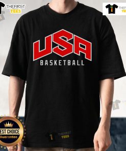 Premium USA Basketball T-Shirt featuring a stylish design, perfect for fans and players showcasing American pride.