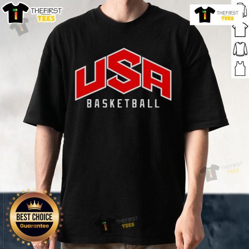 Premium USA Basketball T-Shirt featuring a stylish design, perfect for fans and players showcasing American pride.