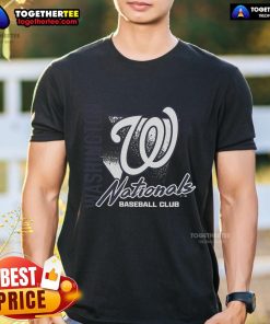 Premium Washington Nationals Side Arm Baseball Club T-Shirt featuring vibrant team colors and a comfortable fit.