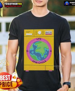 Pretty Holotype Take A Spin Life Is A Spin Cycle T-Shirt featuring vibrant graphics and a comfortable fit for cycling enthusiasts.