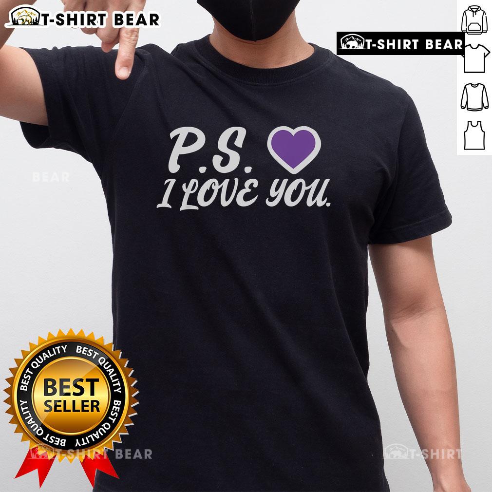 Pretty Ps I Love You Day Valentine'S Day Purple Heart T Shirt Pretty PS I Love You Day Valentine's Day purple heart t-shirt design featuring a stylish heart graphic and vibrant colors.