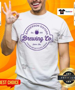 Pretty Sanderson Sisters Brewing Co T-Shirt featuring vibrant graphics and a playful design for fans of the classic movie.