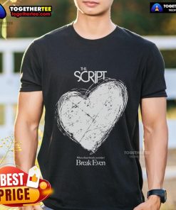 Pretty The Script Breakeven Heart T-Shirt featuring a stylish design and vibrant colors for fans of The Script.