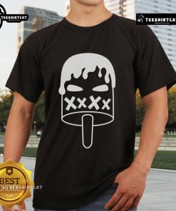Top Angry Evil Ice Cream T-Shirt featuring a mischievous ice cream character with a devilish grin and vibrant colors.