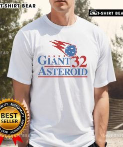 Top Giant Asteroid 32 T-Shirt featuring a vibrant graphic of the asteroid and cosmic design for space enthusiasts.