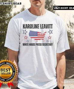 Top Karoline Leavitt White House Press Secretary T-Shirt featuring a stylish design and vibrant colors for fans.