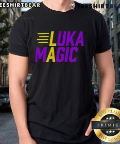 Alt Text: Top Luka Magic Lakers Number 77 2025 T-Shirt featuring bold graphics in vibrant colors, perfect for basketball fans.