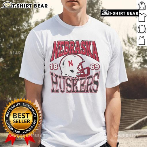 Top Nebraska Cornhuskers Classic Team Helmet T-Shirt featuring vibrant team colors and logo for fans and collectors.