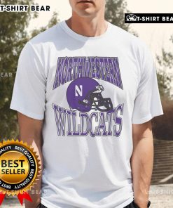 Top Northwestern Wildcats Classic Team Helmet T-Shirt featuring iconic helmet design and team colors for fans.