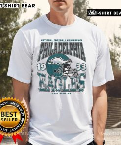 Alt Text: Top Philadelphia Eagles Classic Team Helmet T-Shirt featuring vibrant team colors and iconic helmet design.