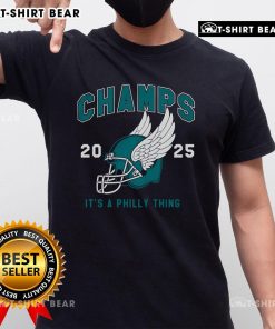 Alt Text: Top Philly Champs 2025 It'S A Philly Thing Helmet T-Shirt featuring a bold design celebrating Philadelphia sports pride.