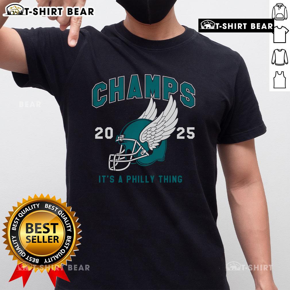 Top Philly Champs 2025 It'S A Philly Thing Helmet T Shirt Alt Text: Top Philly Champs 2025 It'S A Philly Thing Helmet T-Shirt featuring a bold design celebrating Philadelphia sports pride.