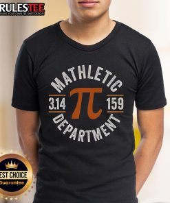 Top Pi Teacher Mathletic Department Vintage 3.14 Pi Day T-Shirt featuring playful pi symbol design for math enthusiasts.