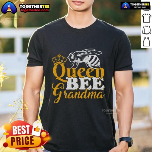 Top Queen Bee Beekeeper T-Shirt featuring a proud Grandma bee lover with honey bees graphic design.