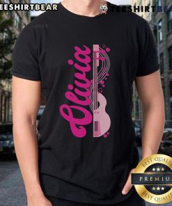 Top Retro Olivia First Name Personalized Groovy T-Shirt in vibrant colors, perfect for vintage style lovers.