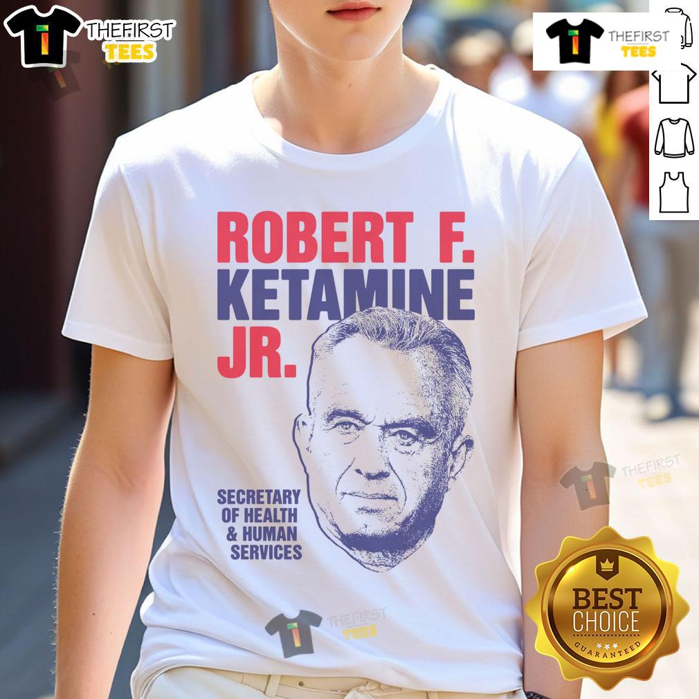 Top Robert F Ketamine Jr T Shirt Top Robert F Ketamine Jr T-Shirt featuring a bold design, perfect for supporters of Robert F. Kennedy Jr.'s campaign.