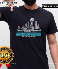 Top Super Bowl LIX Champions Philadelphia City Football T-Shirt design featuring vibrant team colors and logo.