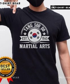 Top Tang Soo Do Taekwondo Mixed Martial Arts Est 1945 T-Shirt featuring a bold martial arts graphic design.