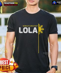 Top World's Greatest Lola Filipino Grandma T-Shirt celebrating Philippine heritage with vibrant design and cultural pride.