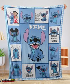 Disney Cartoon Stitch With Friends Blanket Customize Blanket