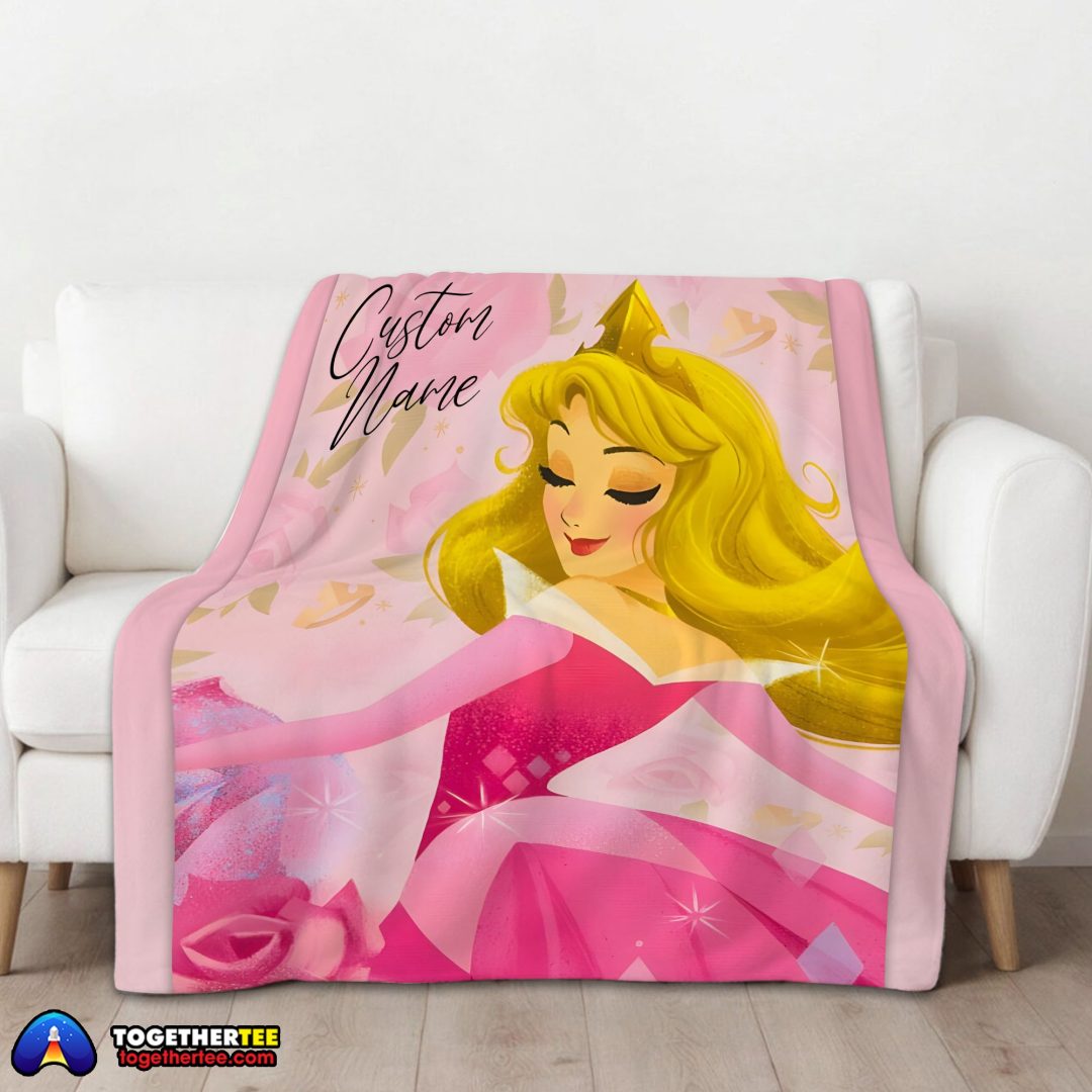 Disney Sleeping Beauty Aurora Princess Blanket Fleece Customized Blanket Disney Sleeping Beauty Aurora Princess Blanket Fleece Customized Blanket