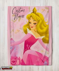 Disney Sleeping Beauty Aurora Princess Blanket Fleece Customized Blanket