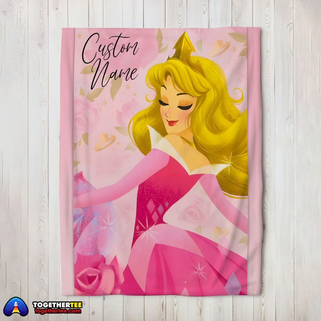 Disney Sleeping Beauty Aurora Princess Blanket Fleece Customized Blanket Disney Sleeping Beauty Aurora Princess Blanket Fleece Customized Blanket