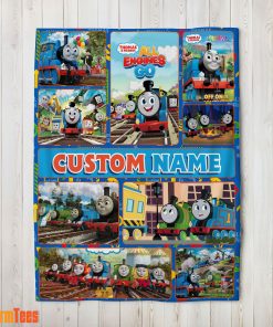Good Thomas & Friends Collage Blanket Fleece Customized Blanketc