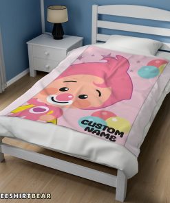 Pink Plim Plim Love Blanket Fleece Customized Blanket