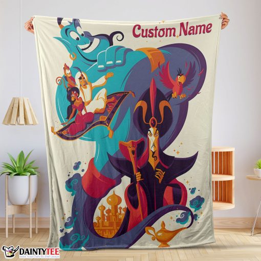 Aladdin And The Magic Lamp Disney Cartoon Blanket Customize Blanket