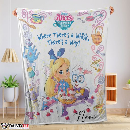 Alice's Wonderland Bakery Disney Junior Blanket Fleece Customized Blanket
