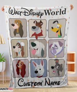 All Dogs In Walt Disney World Moods Customized Blanket