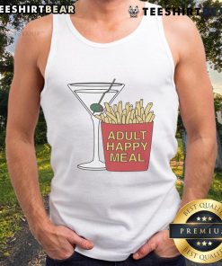 Awesome Adult Happy Meal Tank Top featuring vibrant colors and fun graphics, perfect for casual summer outings.