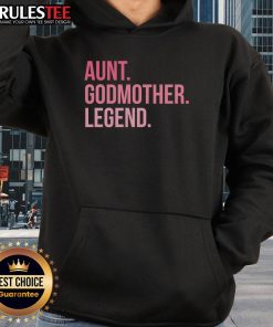 Awesome Aunt Godmother Legend Hoodie in vibrant colors, perfect gift for a beloved aunt or godmother.