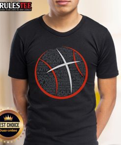Awesome Basketball Christian Athlete Jesus T-Shirt featuring a vibrant graphic of Jesus playing basketball, perfect for sports fans.