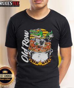 Alt Text: Awesome Cajun Hot Tub Old Row T-Shirt featuring vibrant design, perfect for casual wear and showcasing Cajun culture.