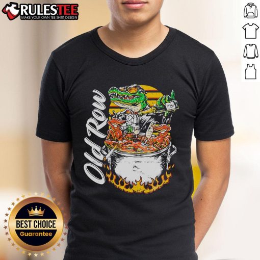 Alt Text: Awesome Cajun Hot Tub Old Row T-Shirt featuring vibrant design, perfect for casual wear and showcasing Cajun culture.