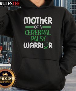 CP Mom wearing a green ribbon awareness hoodie, showcasing her strength as an Awesome Cerebral Palsy Warrior.