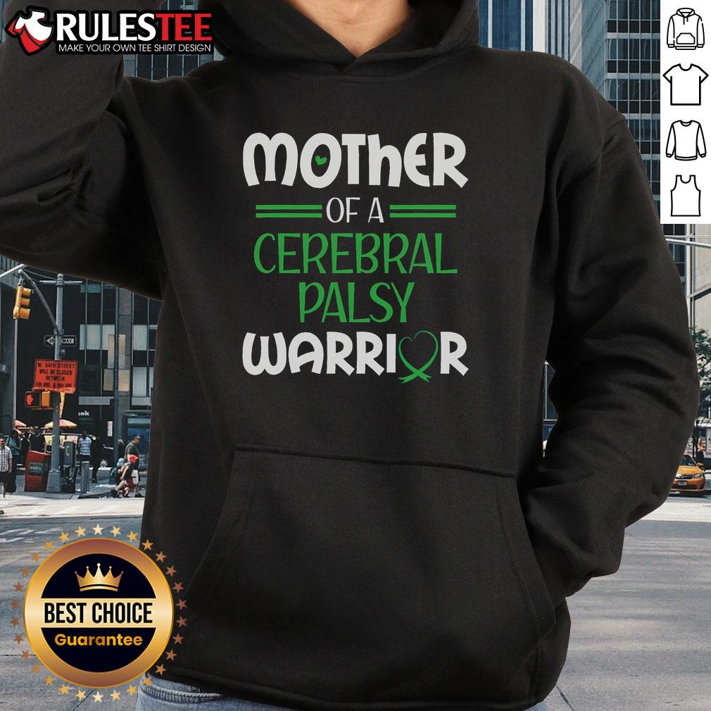 Awesome Cerebralparese Warrior Mother Cp Mom Green Ribbon Awareness Hoodie CP Mom wearing a green ribbon awareness hoodie, showcasing her strength as an Awesome Cerebral Palsy Warrior.