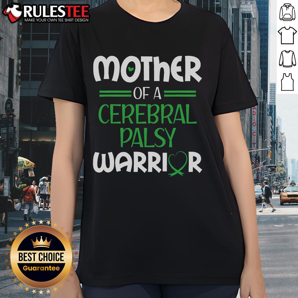 Awesome Cerebralparese Warrior Mother Cp Mom Green Ribbon Awareness Ladies Tee Awesome CP mom wearing a green ribbon awareness tee, celebrating her strength as a cerebral palsy warrior.