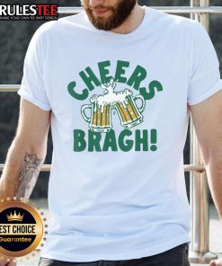 Alt Text: Awesome Cheers Bragh Beer St Patrick's Day T-Shirt featuring festive design and vibrant colors for celebrating Irish culture.