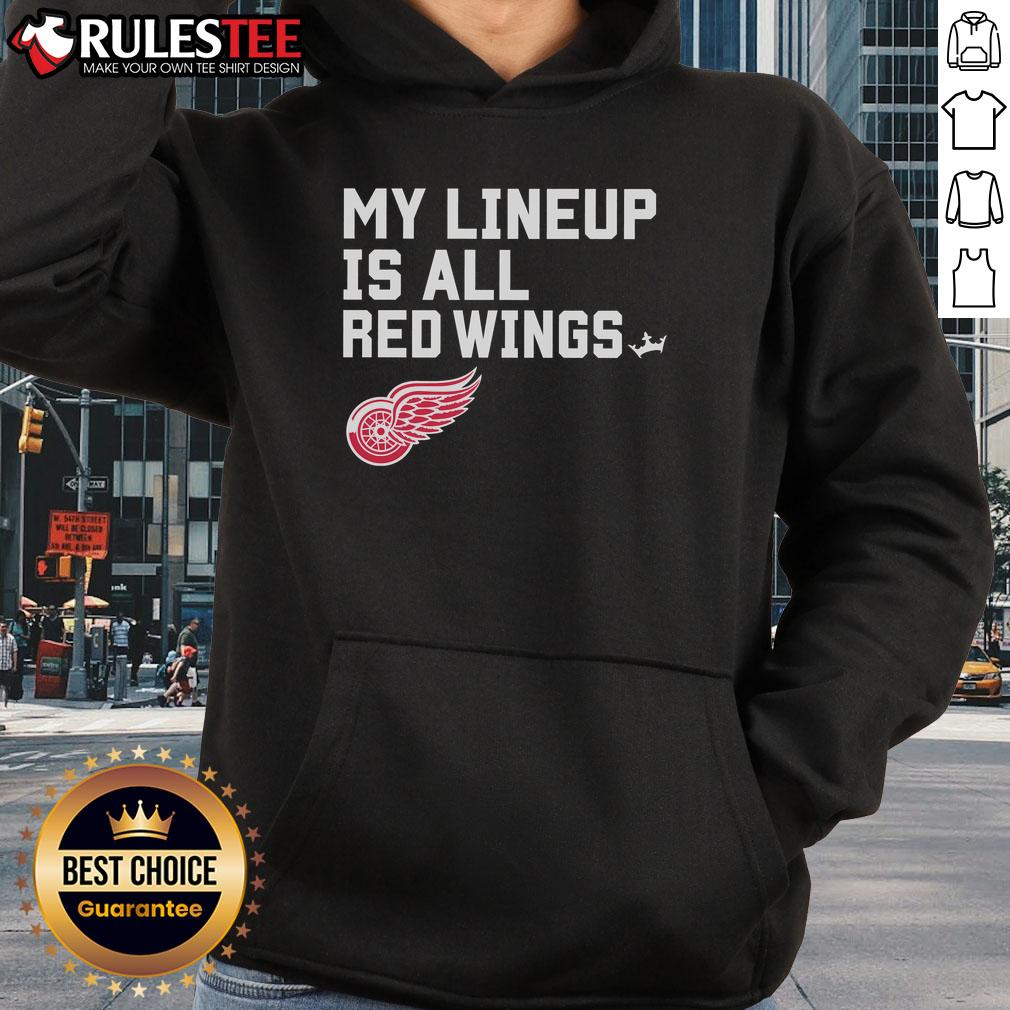 Awesome Detroit Red Wings My Lineup Hoodie Awesome Detroit Red Wings My Lineup Hoodie featuring bold team colors and logo, perfect for fans and game day attire.