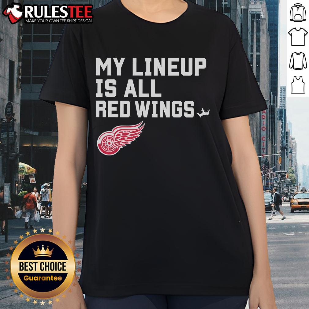 Awesome Detroit Red Wings My Lineup Ladies Tee Awesome Detroit Red Wings My Lineup Ladies Tee featuring a stylish design for dedicated fans and comfortable fit.