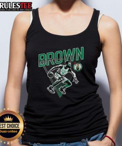 Awesome DraftKings X NBPA Jaylen Brown tank top featuring vibrant design and team colors for fans and sports enthusiasts.