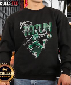 Awesome DraftKings x NBPA Jayson Tatum sweatshirt featuring vibrant colors and stylish design for basketball fans.