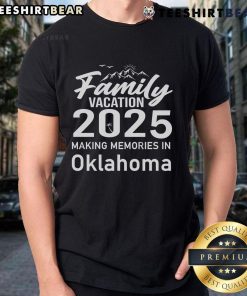 Awesome Family Vacation 2025 T-Shirt featuring Oklahoma design, perfect for making memories on your next family trip.