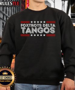 Alt Text: Funny patriotic sweatshirt featuring Awesome Foxtrots and Delta Tangos design, perfect for dance enthusiasts.