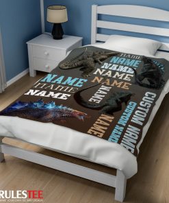Awesome Godzilla Blanket Fleece Customized Blanket