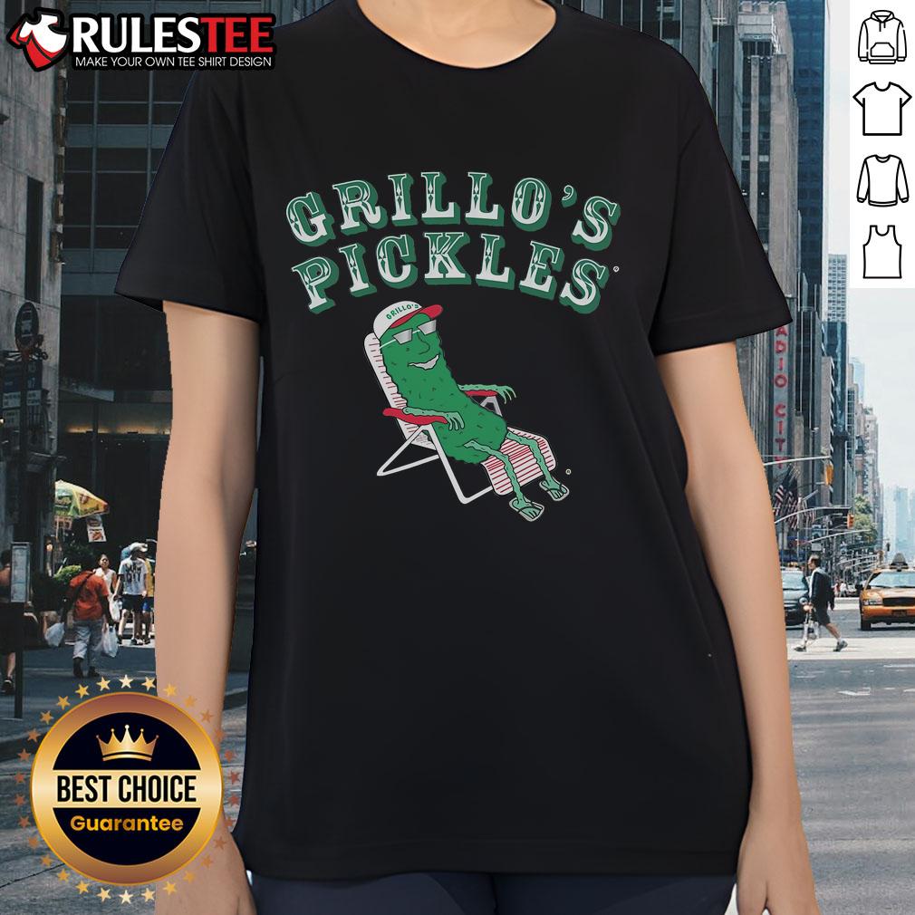 Awesome Grillo'S Pickles Ladies Tee Awesome Grillos Pickles Ladies Tee featuring a vibrant design and comfortable fit, perfect for pickle lovers.